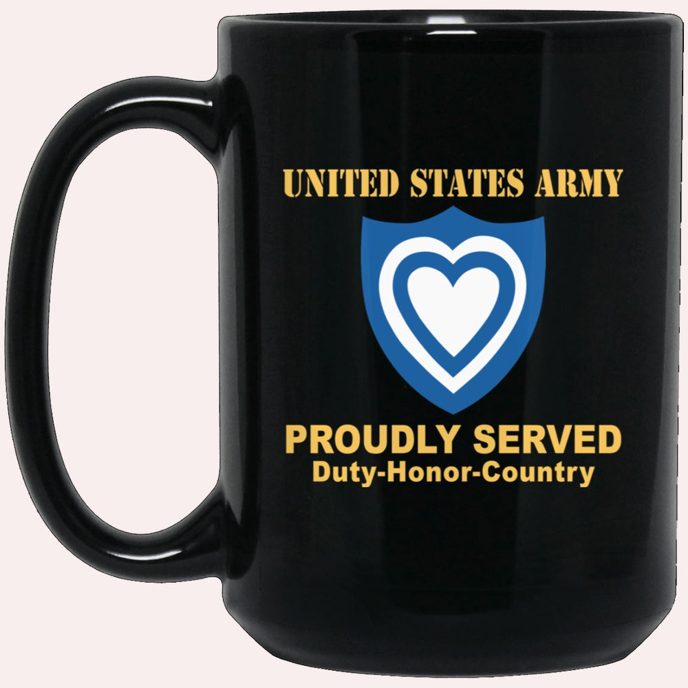 Us Army Mug, Veterans Mug, US Army XXIV CORPS Black Mug, Us Army Coffee Mug, Military Coffee Mugs