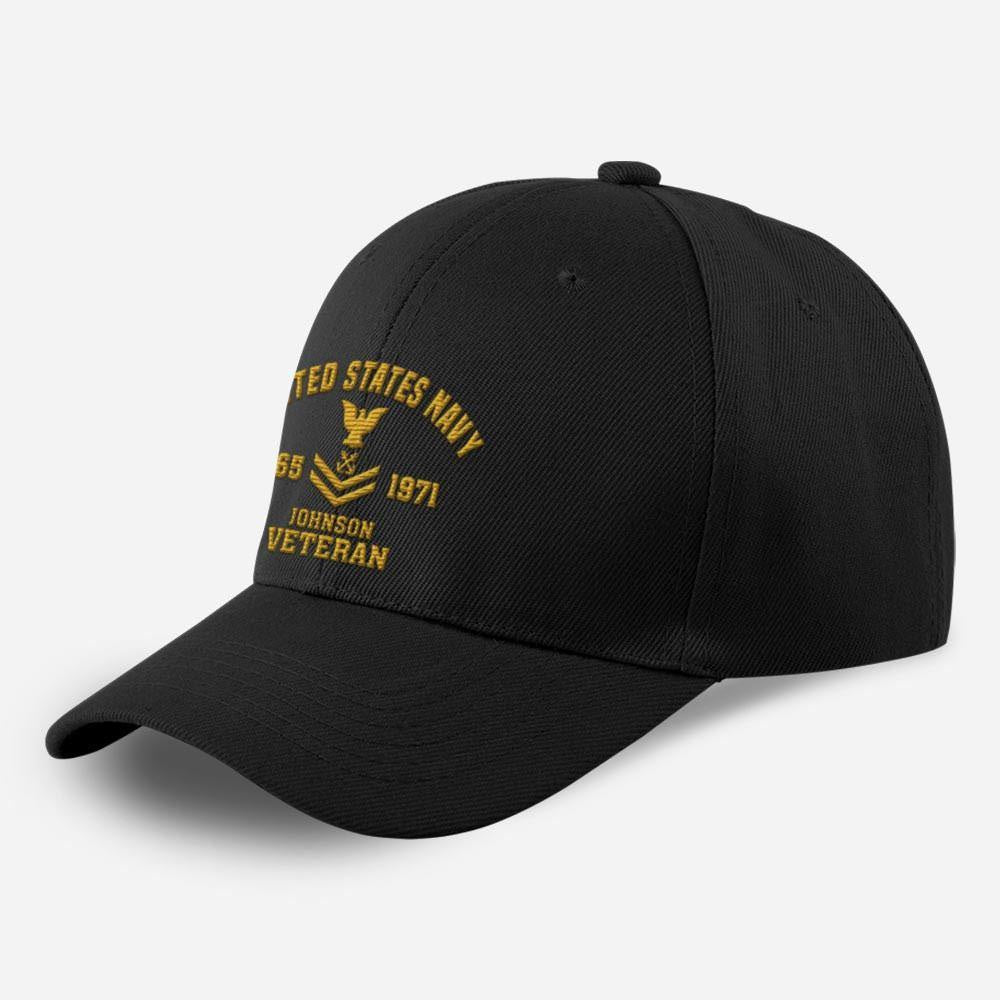 Us Navy Ball Cap, Customized US Navy Veteran Embroidered Classic Cap, 3D Embroidered Hats, Veteran Caps Custom