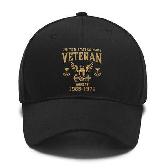 Us Navy Ball Cap, US Navy Embroidered Baseball Caps, 3D Embroidered Hats, Veteran Caps Custom