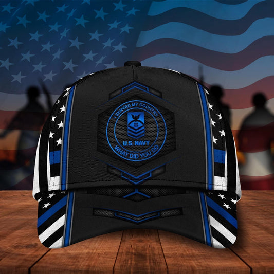 Us Navy Ball Caps, US Navy I Served My Country What Did You Do, Military Veteran Cap, Custom Your Cap