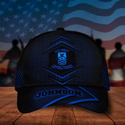 Us Navy Ball Caps, US Navy Military Cap, American Flag, Gifts For Veteran Custom Veteran Cap