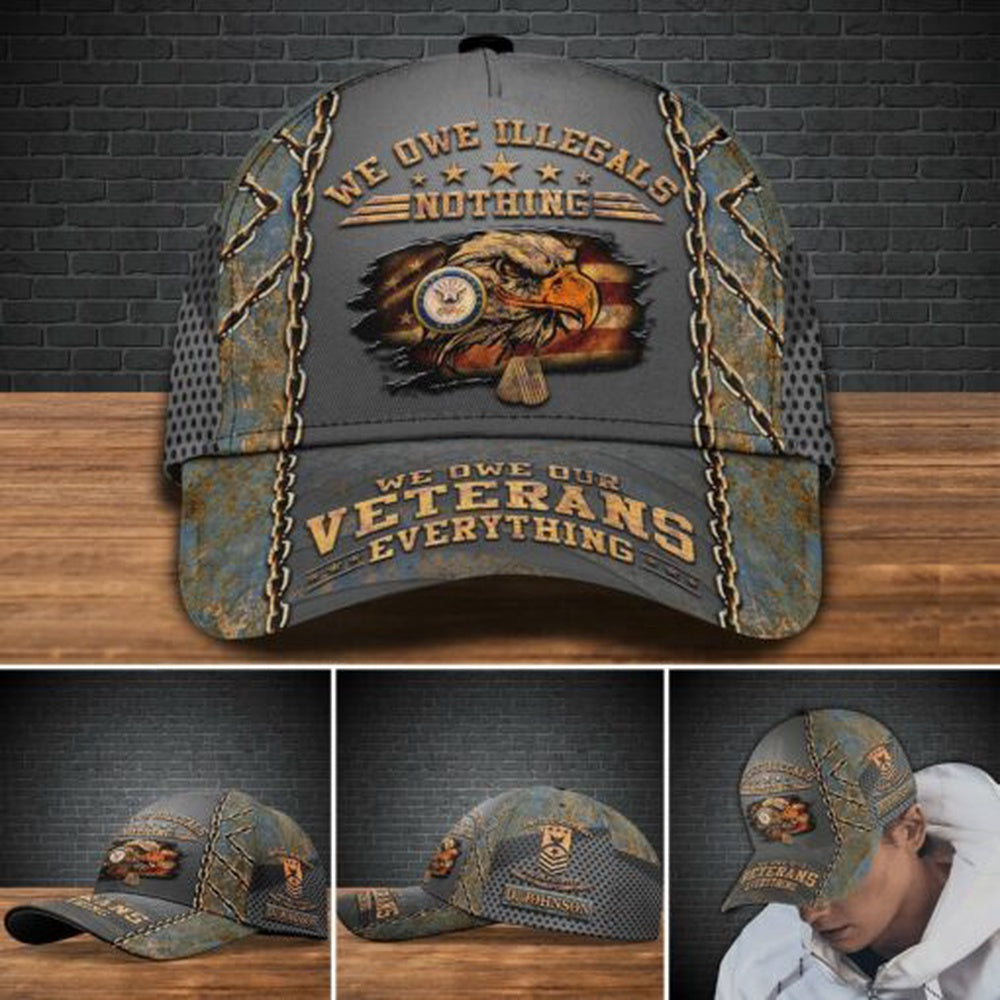 Us Navy Ball Caps, US Navy Military Cap, Veteran Cap, Gifts For Father, Custom Your Cap