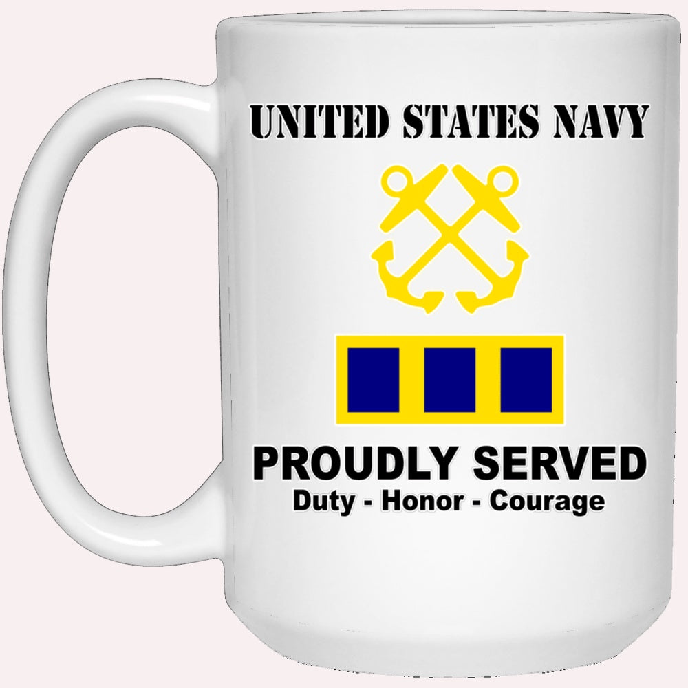 Us Navy Coffee Mugs, US Navy W-2 Chief Warrant Officer 2 W2 CW2 Warrant Officer Ranks White Coffee Mug