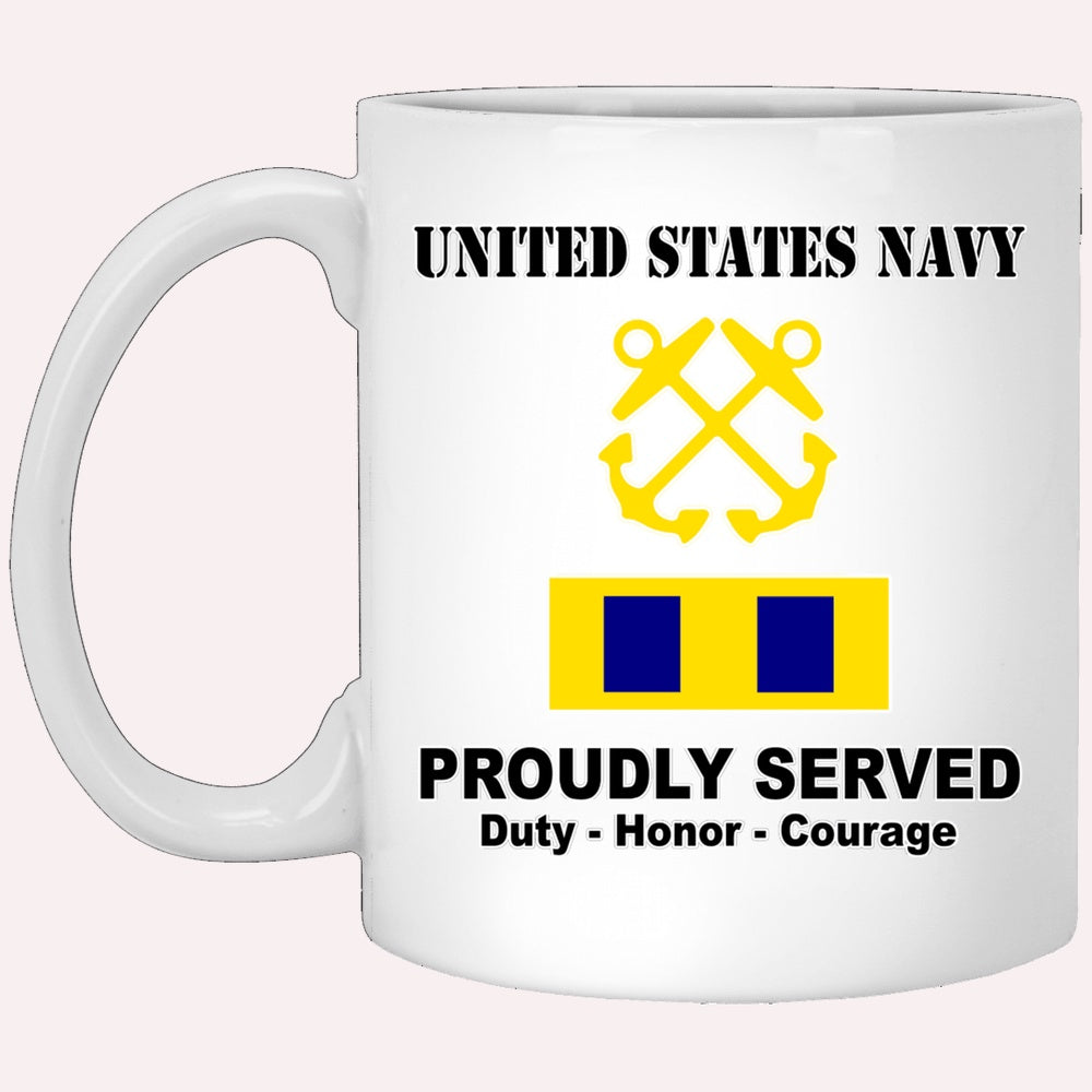 Us Navy Coffee Mugs, US Navy W-3 Chief Warrant Officer 3 W3 CW3 Warrant Officer Ranks Tshirt White Coffee Mug