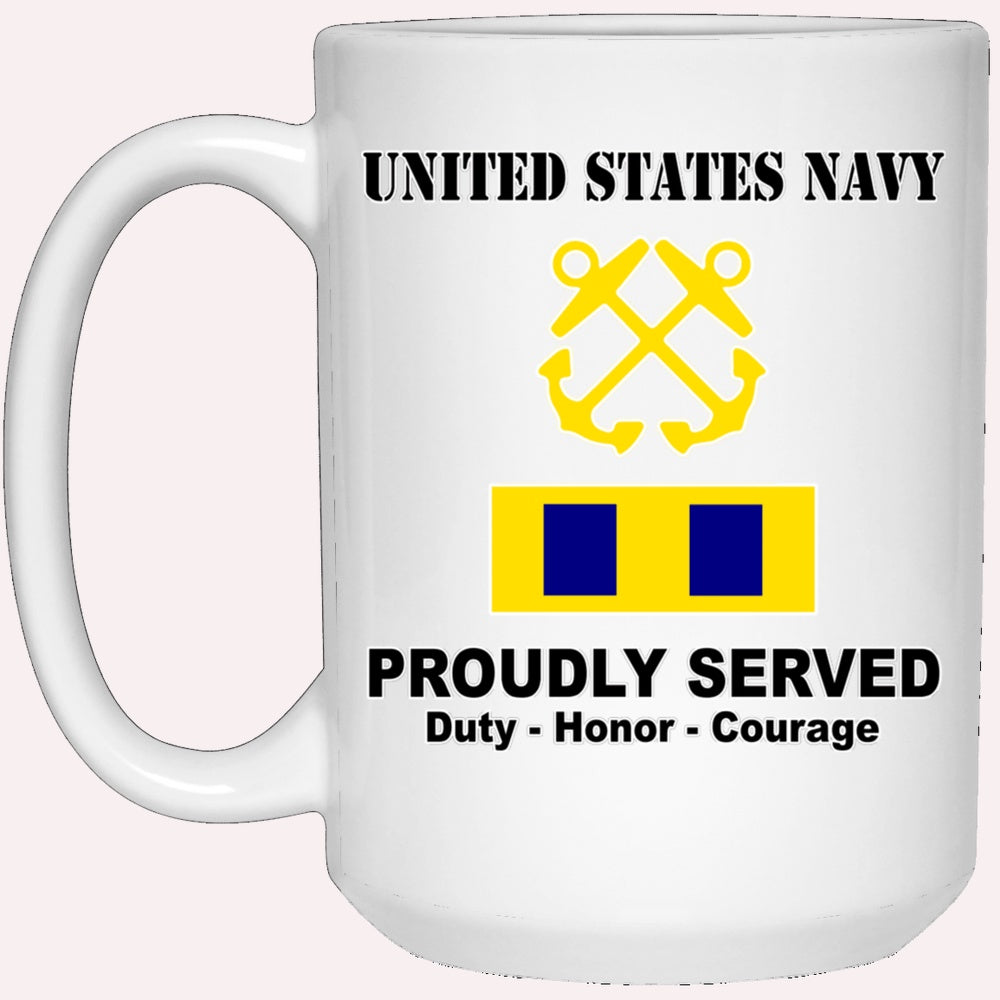 Us Navy Coffee Mugs, US Navy W-3 Chief Warrant Officer 3 W3 CW3 Warrant Officer Ranks Tshirt White Coffee Mug
