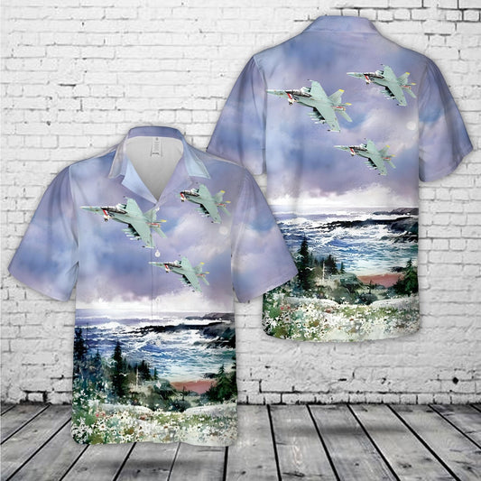 Us Navy Hawaiian Shirt, Boeing FA-18F Super Hornet #165916 NE100 VFA-2 Bounty Hunters US Navy USS Abraham Lincoln 2012 Hawaiian Shirt