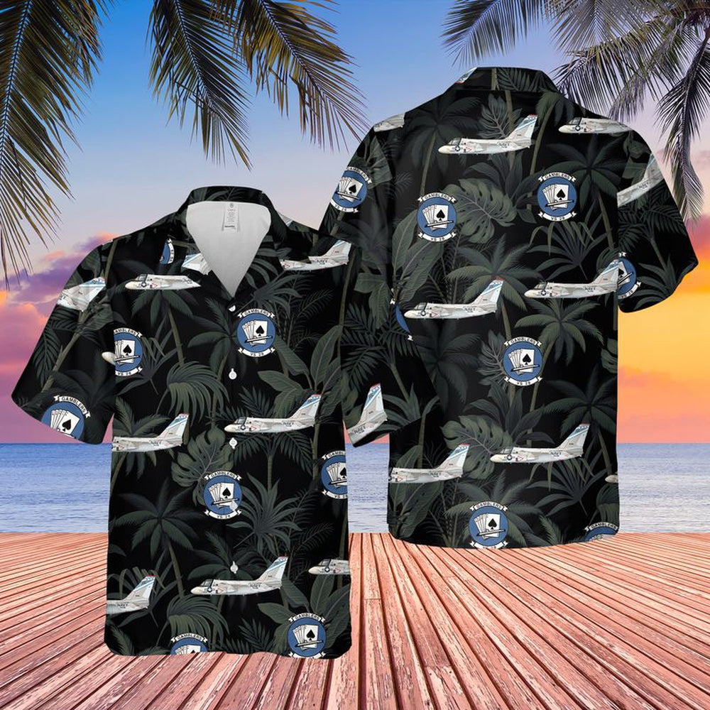 Us Navy Hawaiian Shirt, Navy Lockheed S-3 Viking Of VS-28 Hawaiian Shirt, Military Hawaiian Shirt