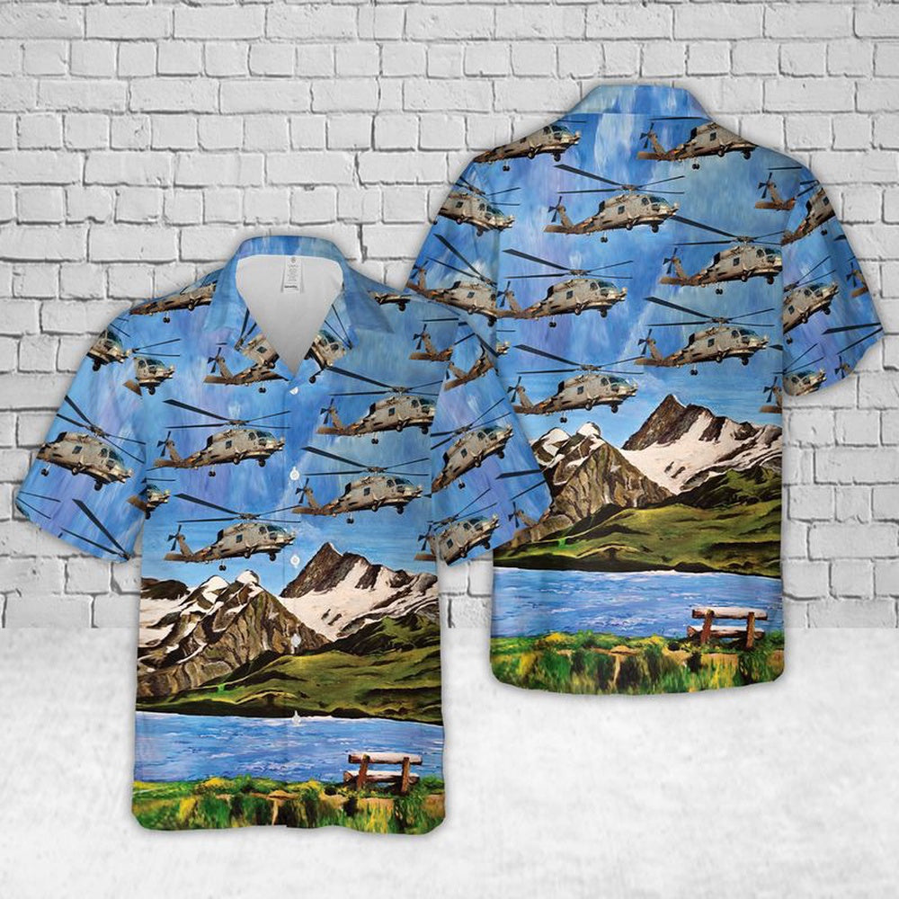 Us Navy Hawaiian Shirt, Navy MH-60 Seahawk Hawaiian Shirt, Military Hawaiian Shirt
