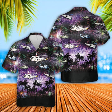 Us Navy Hawaiian Shirt, Navy Sikorsky SH-3 Sea King 4th Of July Hawaiian Shirt, Military Hawaiian Shirt