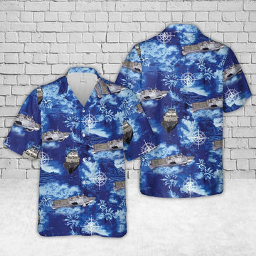 Us Navy Hawaiian Shirt, Navy USS Freedom (LCS-1) Hawaiian Shirt, Military Hawaiian Shirt