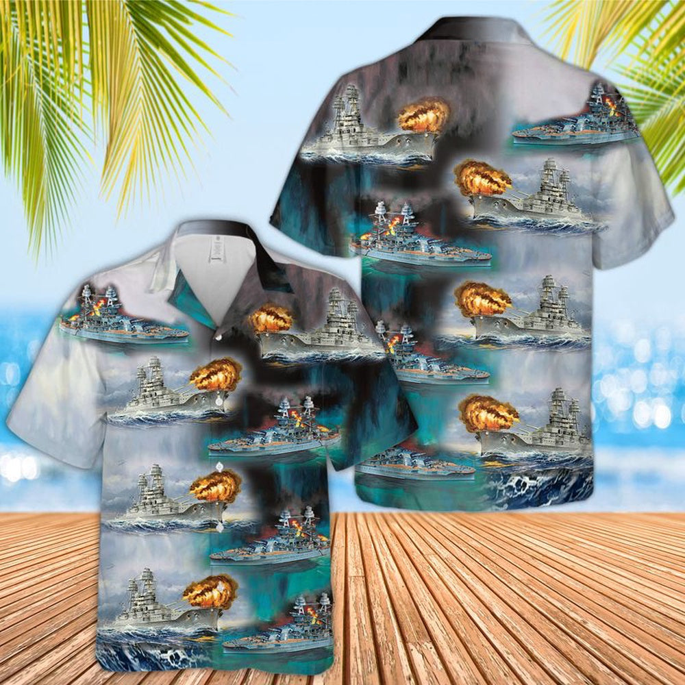 Us Navy Hawaiian Shirt, USS Arizona BB-39 Hawaiian Shirt, Military Hawaiian Shirt