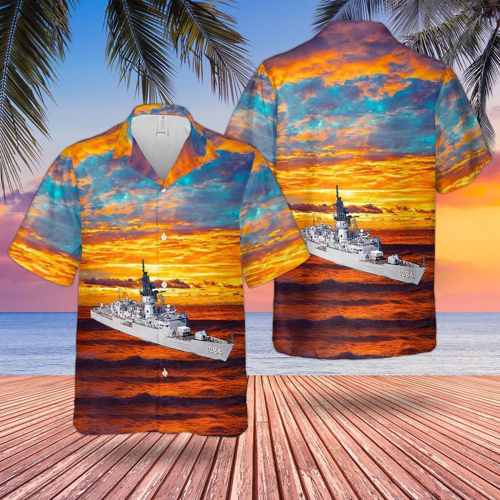 Us Navy Hawaiian Shirt, USS McCandless (FF1084) US Navy Ship Reunions Hawaiian Shirt, Military Hawaiian Shirt