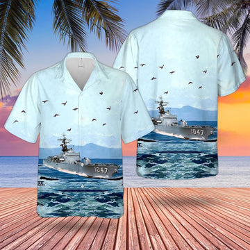 Us Navy Hawaiian Shirt, USS Voge (DEFF-1047) US Navy Ship Reunions Hawaiian Shirt, Military Hawaiian Shirt