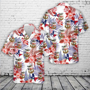 Us Navy Hawaiian Shirt, US NAVY Master Chief Texas style anchor Hawaiian Shirt, Military Hawaiian Shirt