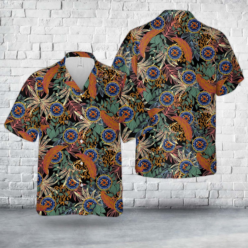 Us Navy Hawaiian Shirt, US Naval Civil Engineer Corps Hawaiian Shirt, Military Hawaiian Shirt