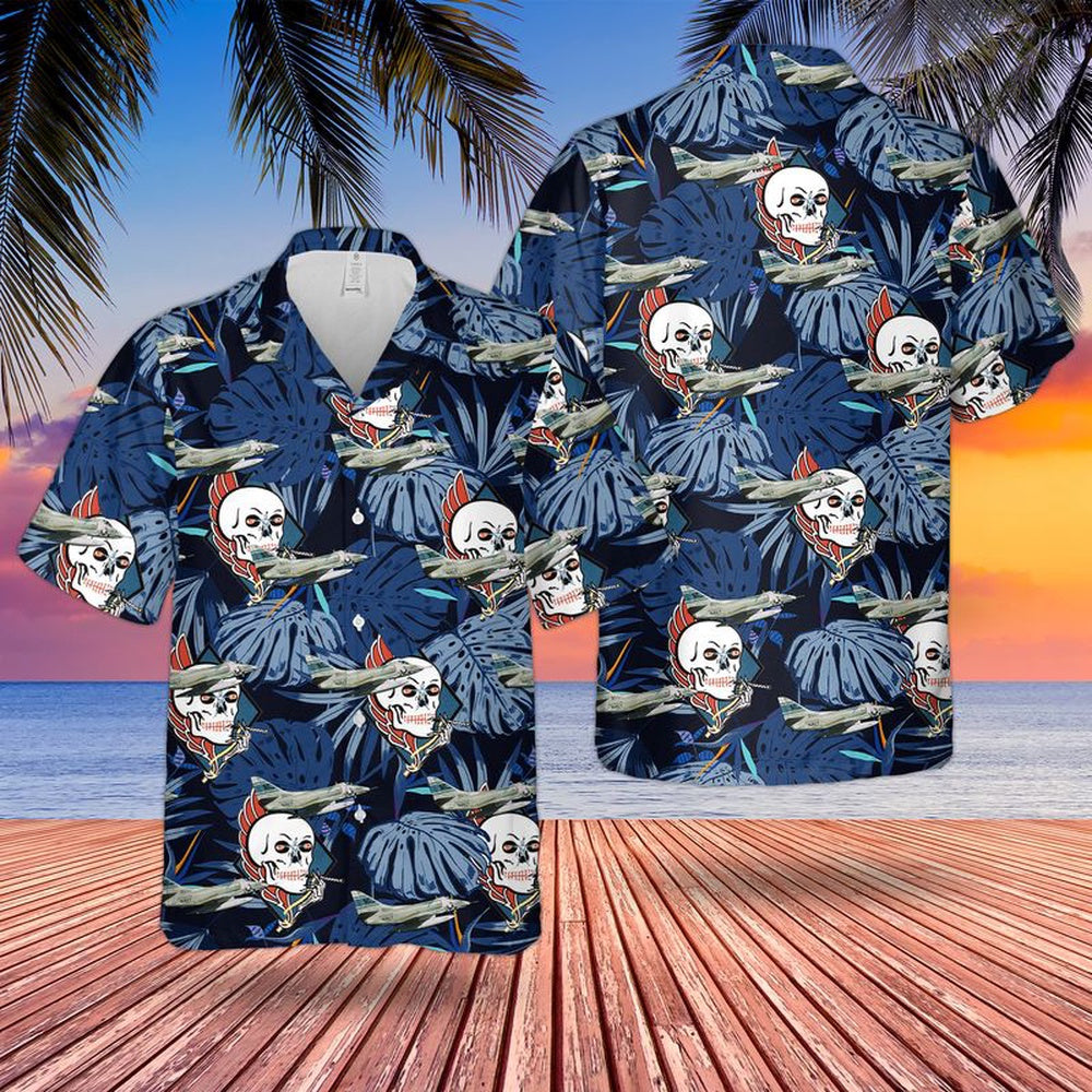 Us Navy Hawaiian Shirt, US Navy A-4C Skyhawk Of VA-34 Hawaiian Shirt, Military Hawaiian Shirt