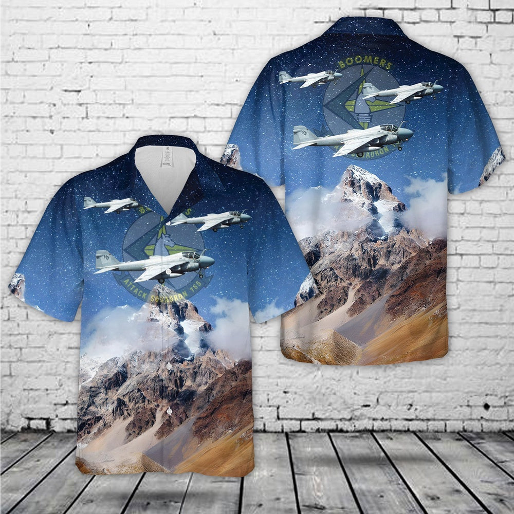 Us Navy Hawaiian Shirt, US Navy A-6E SWIP Intruder of VA-165 Hawaiian Shirt, Military Hawaiian Shirt
