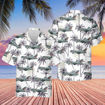 Us Navy Hawaiian Shirt, US Navy A7E Corsair II Of VA-86 Sidewinders Hawaiian Shirt, Military Hawaiian Shirt