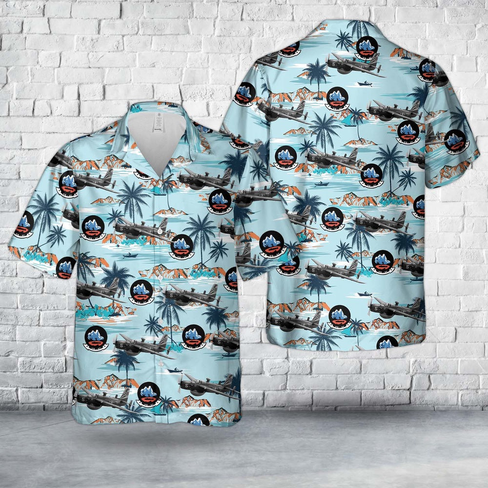 Us Navy Hawaiian Shirt, US Navy AF-2W of VS-37 in July 1957 Hawaiian Shirt, Military Hawaiian Shirt