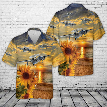 Us Navy Hawaiian Shirt, US Navy Airborne Command & Control Squadron 120 (VAW-120) Hawaiian Shirt