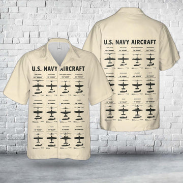Us Navy Hawaiian Shirt, US Navy Aircraft In WWII Hawaiian Shirt, Military Hawaiian Shirt