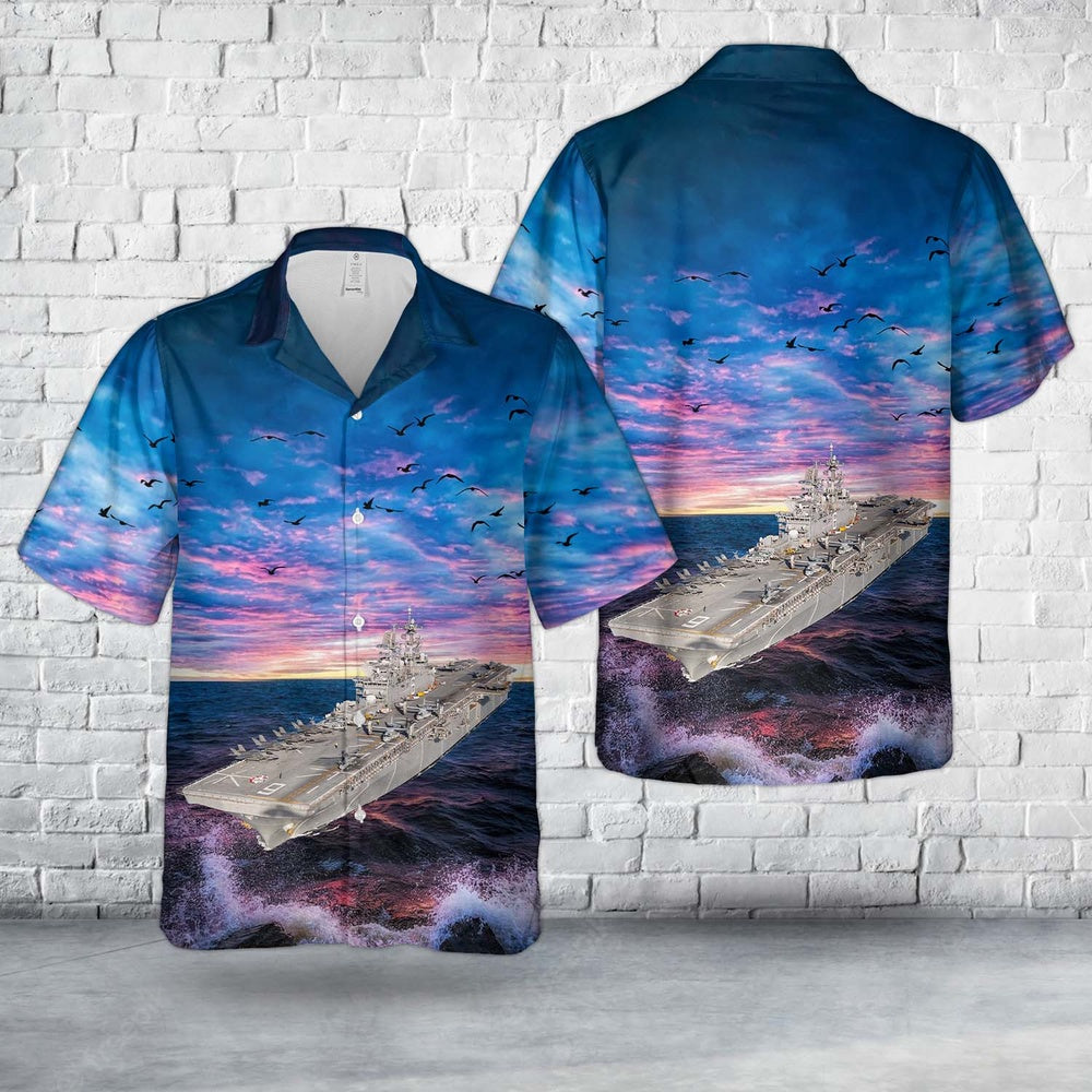 Us Navy Hawaiian Shirt, US Navy America-class amphibious assault ship Hawaiian Shirt, Military Hawaiian Shirt