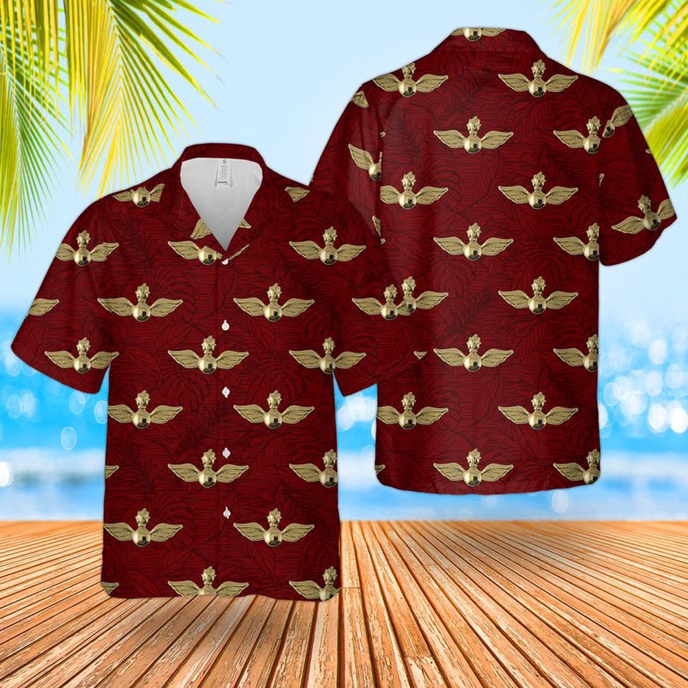 Us Navy Hawaiian Shirt, US Navy Aviation Ordnance Insignia Hawaiian Shirt, Military Hawaiian Shirt
