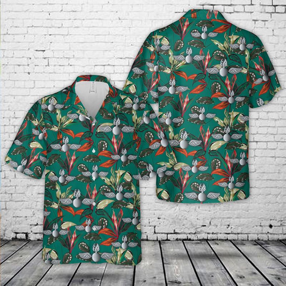 Us Navy Hawaiian Shirt, US Navy Aviation Ordnanceman (AO) Hawaiian Shirt, Military Hawaiian Shirt