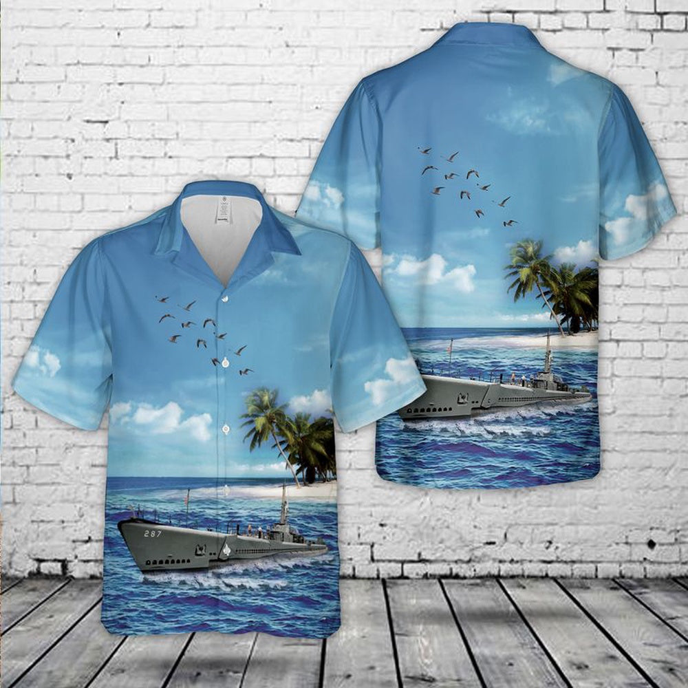 Us Navy Hawaiian Shirt, US Navy Balao-class submarine Hawaiian Shirt, Military Hawaiian Shirt