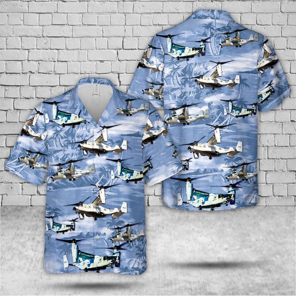 Us Navy Hawaiian Shirt, US Navy Bell Boeing CMV-22B Osprey Hawaiian Shirt, Military Hawaiian Shirt