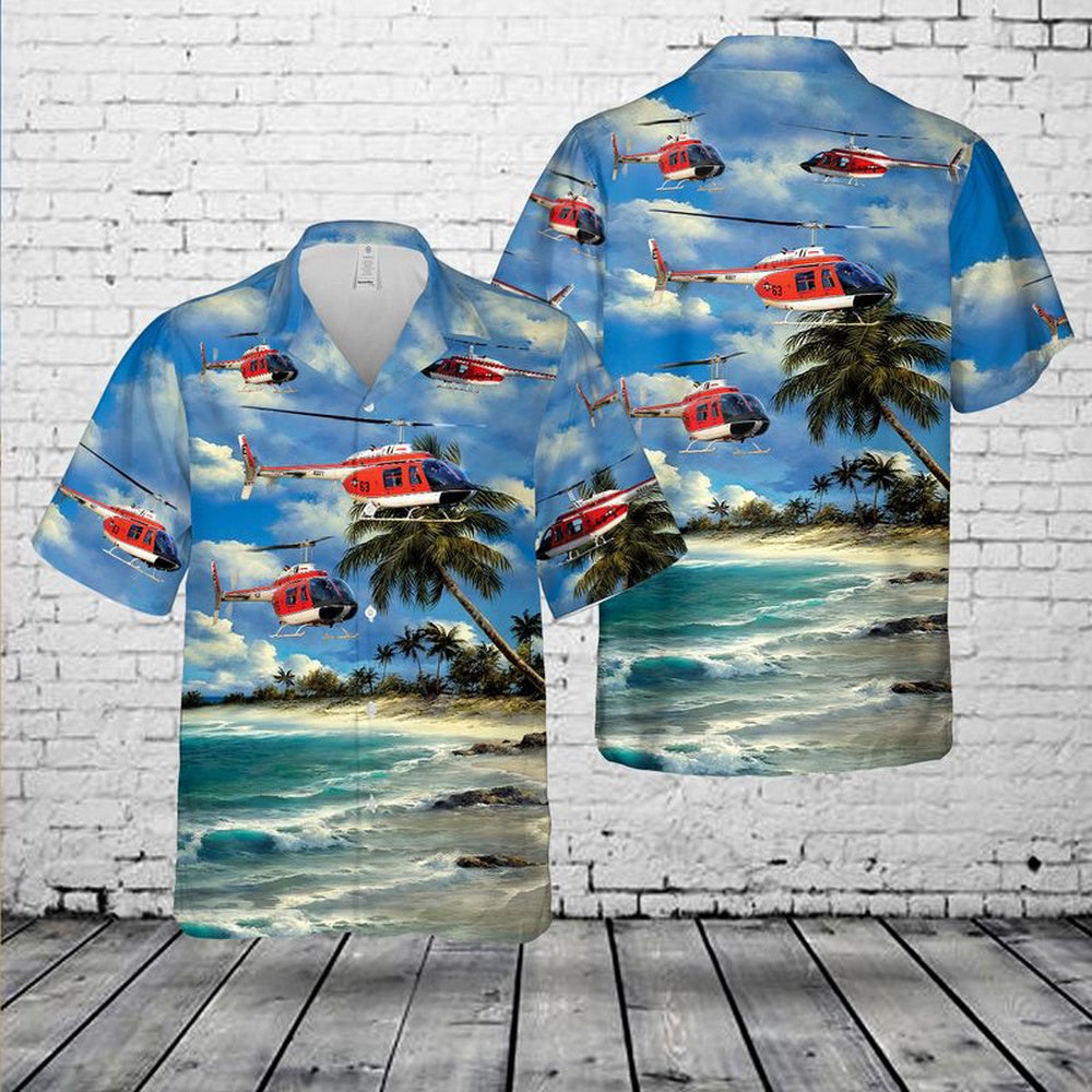Us Navy Hawaiian Shirt, US Navy Bell TH-57C SeaRanger Hawaiian Shirt, Military Hawaiian Shirt