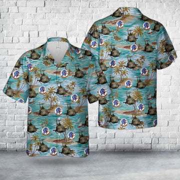 Us Navy Hawaiian Shirt, US Navy Bell UH-1E Huey Of HA(L)-3 Seawolves Hawaiian Shirt, Military Hawaiian Shirt