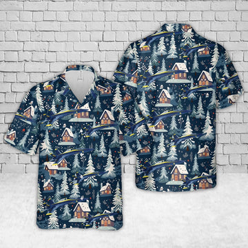 Us Navy Hawaiian Shirt, US Navy Blue Angels #6 FA-18E Christmas Hawaiian Shirt, Military Hawaiian Shirt
