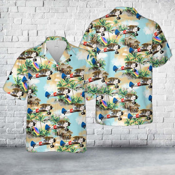 Us Navy Hawaiian Shirt, US Navy Boeing B75N1 Stearman Hawaiian Shirt, Military Hawaiian Shirt
