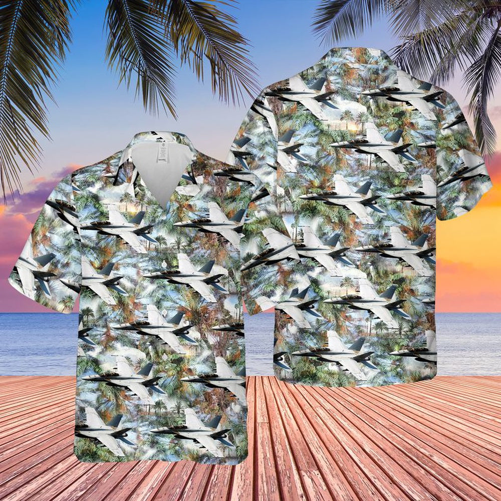 Us Navy Hawaiian Shirt, US Navy Boeing FA-18F Super Hornet Hawaiian Shirt, Military Hawaiian Shirt