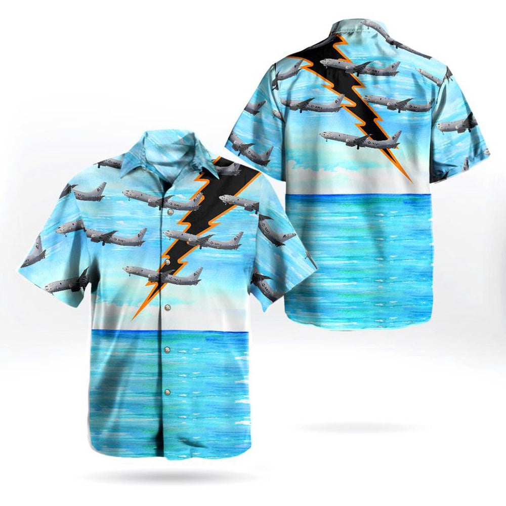 Us Navy Hawaiian Shirt, US Navy Boeing P-8A Poseidon (737-8FV) of VP-30 Pro's Nest Hawaiian Shirt, Military Hawaiian Shirt