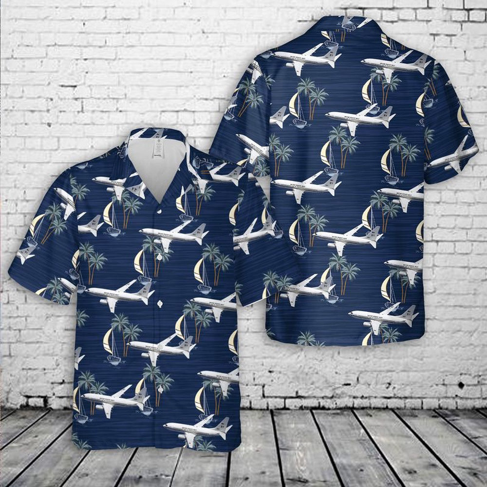 Us Navy Hawaiian Shirt, US Navy C-40A Clipper Of USN VR-59 The Lone Star Express Hawaiian Shirt, Military Hawaiian Shirt
