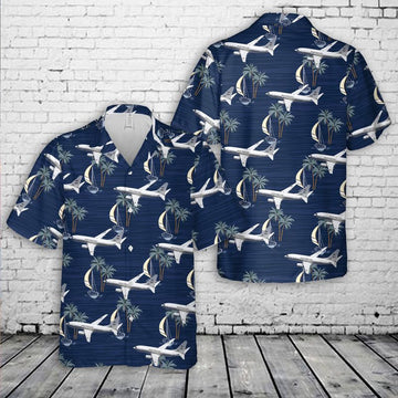 Us Navy Hawaiian Shirt, US Navy C-40A Clipper Of USN VR-59 The Lone Star Express Hawaiian Shirt, Military Hawaiian Shirt