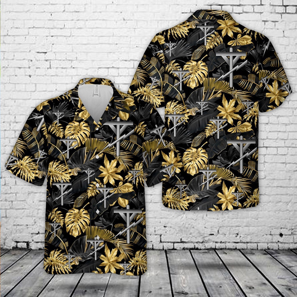 Us Navy Hawaiian Shirt, US Navy CE Construction electrician (CE) Hawaiian Shirt, Military Hawaiian Shirt
