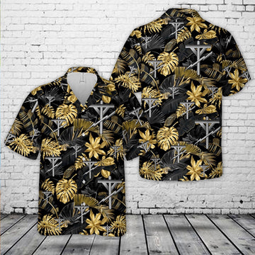 Us Navy Hawaiian Shirt, US Navy CE Construction electrician (CE) Hawaiian Shirt, Military Hawaiian Shirt