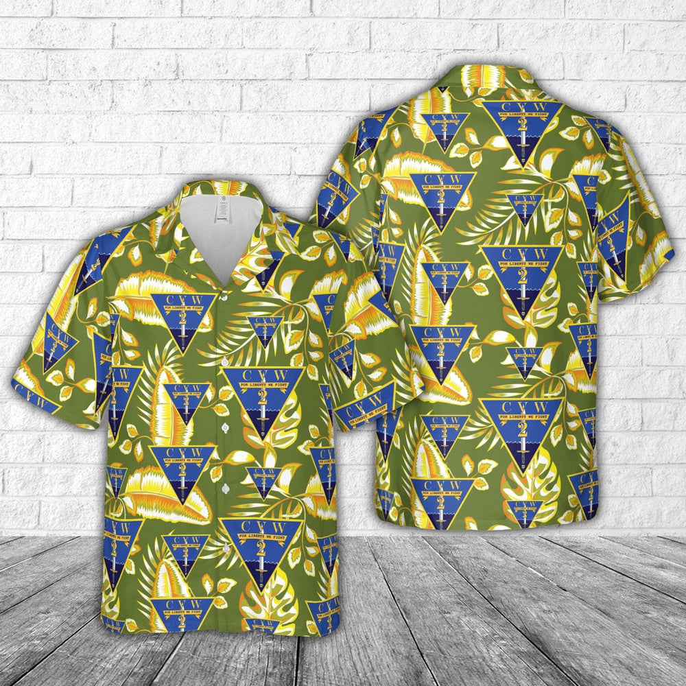 Us Navy Hawaiian Shirt, US Navy Carrier Air Wing Two (CVW-2) Hawaiian Shirt, Military Hawaiian Shirt
