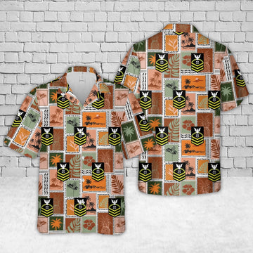 Us Navy Hawaiian Shirt, US Navy Chief Petty Officer Rank Hawaiian Shirt, Military Hawaiian Shirt