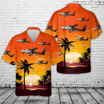 Us Navy Hawaiian Shirt, US Navy De Havilland Canada UV-18A Twin Otter Hawaiian Shirt, Military Hawaiian Shirt