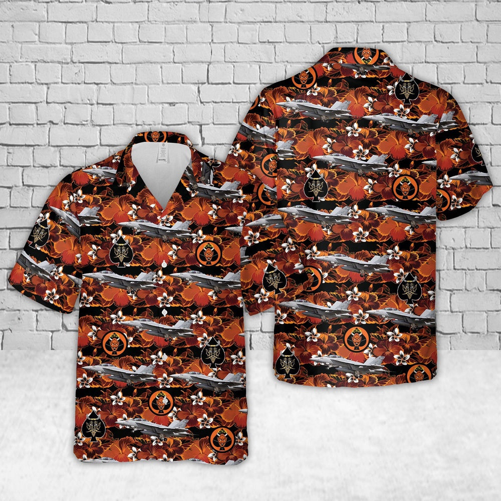 Us Navy Hawaiian Shirt, US Navy EA-18G Growler Of VAQ-144 “Main Battery Hawaiian Shirt, Military Hawaiian Shirt
