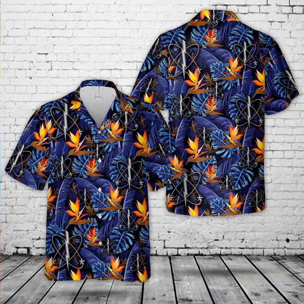 Us Navy Hawaiian Shirt, US Navy Electronic Warfare Technician Hawaiian Shirt, Military Hawaiian Shirt