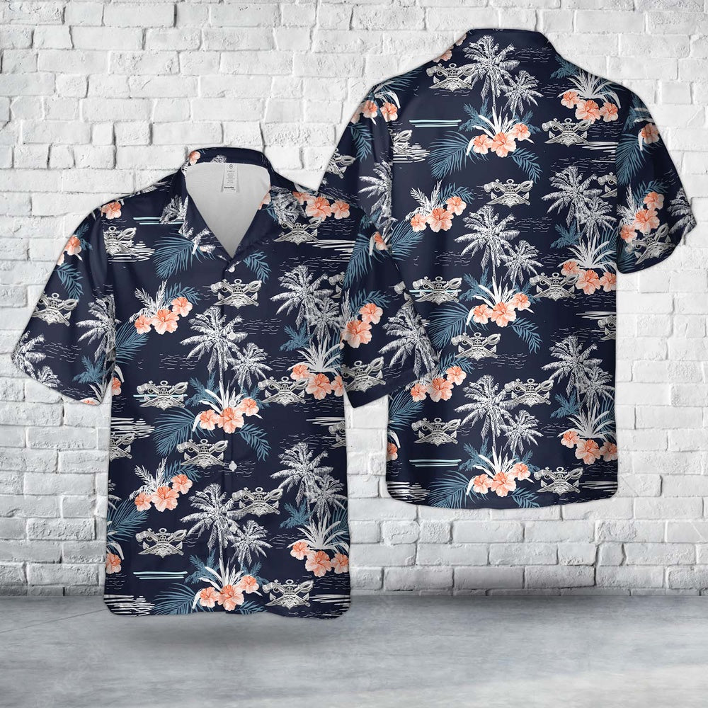 Us Navy Hawaiian Shirt, US Navy Enlisted Special Warfare Combatant - Craft Crewman (SWCC) Senior Badge Hawaiian Shirt