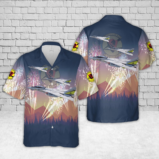 Us Navy Hawaiian Shirt, US Navy F-14A Tomcat Of VF-302 Stallions , 4th Of July Hawaiian Shirt, Military Hawaiian Shirt