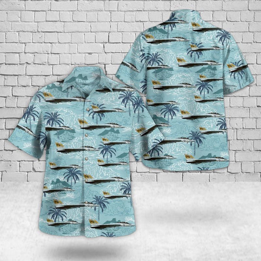 Us Navy Hawaiian Shirt, US Navy F-14A Tomcat Of VFA-32 Fighting Swordsmen Hawaiian Shirt, Military Hawaiian Shirt