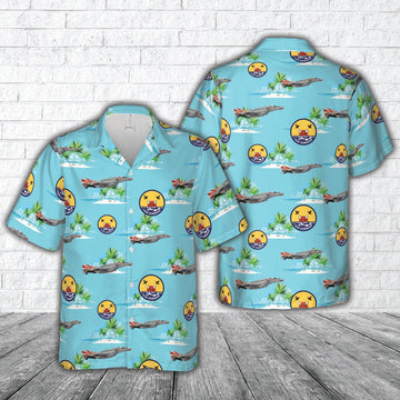 Us Navy Hawaiian Shirt, US Navy F-4B Phantom II of VF-111 'Sundowners' Hawaiian Shirt, Military Hawaiian Shirt