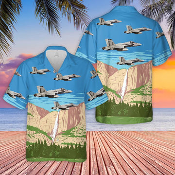 Us Navy Hawaiian Shirt, US Navy F-A-18C Of VFA-86 Sidewinders Hawaiian Shirt, Military Hawaiian Shirt